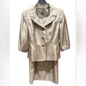 Kim Rogers Gold Skirt Suit Set